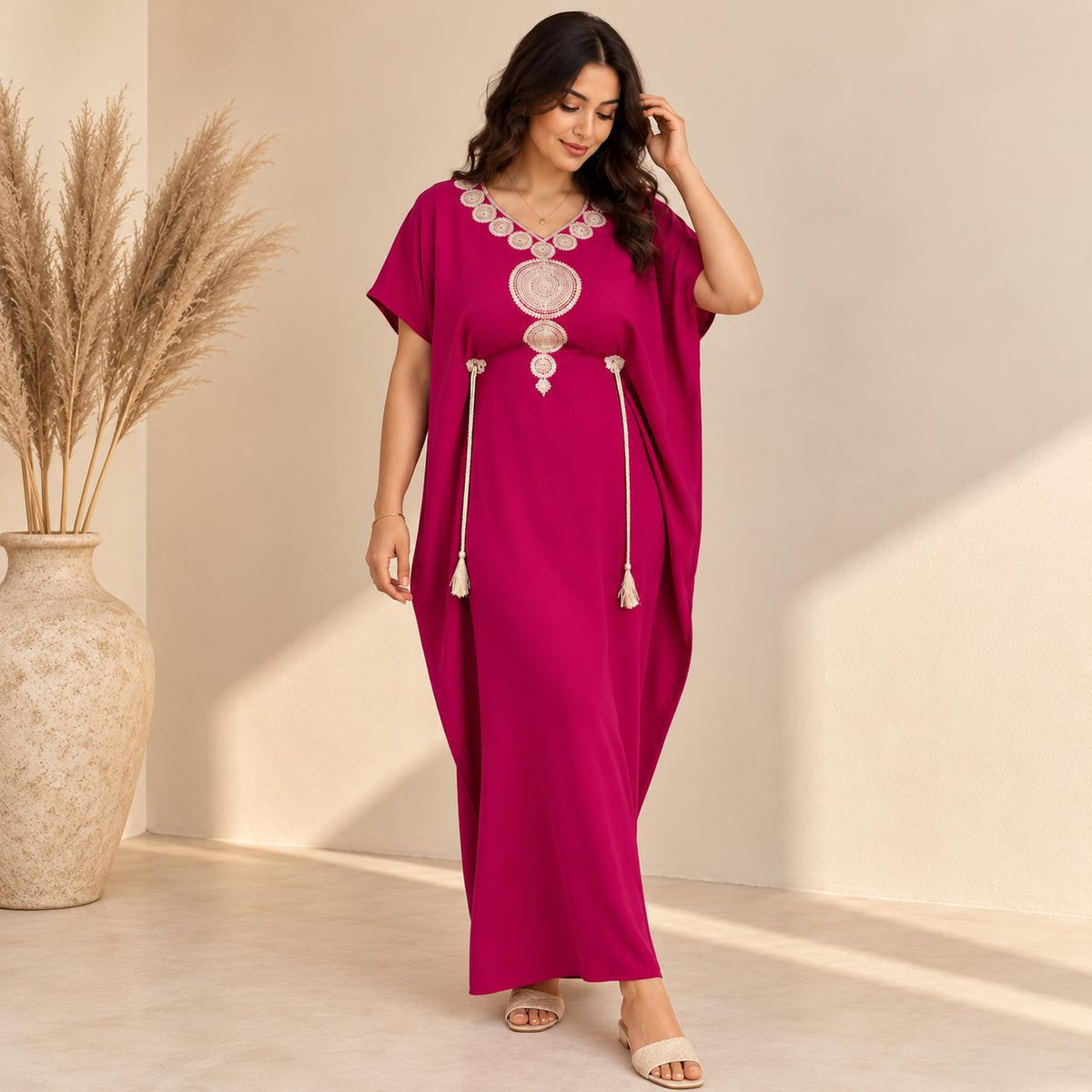 Arabian Nights Kaftan Dress – Resort Maxi