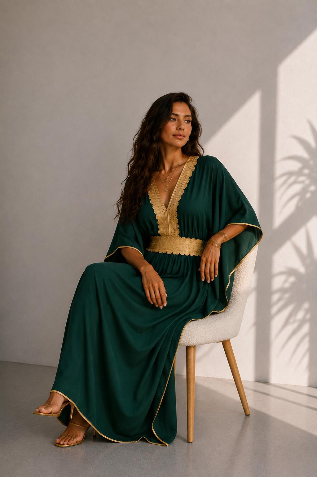 Dubai Luxury Kaftan Dress – Maxi