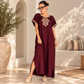 Embroidered Dubai Kaftan – Moroccan Djellaba Style