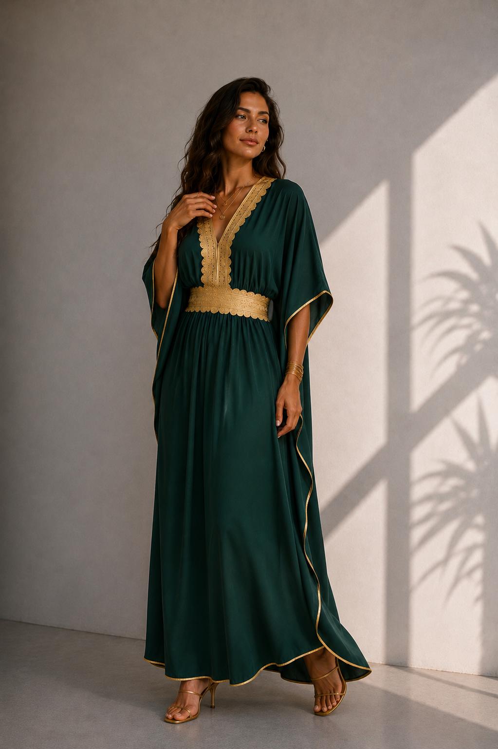 Dubai Luxury Kaftan Dress – Maxi
