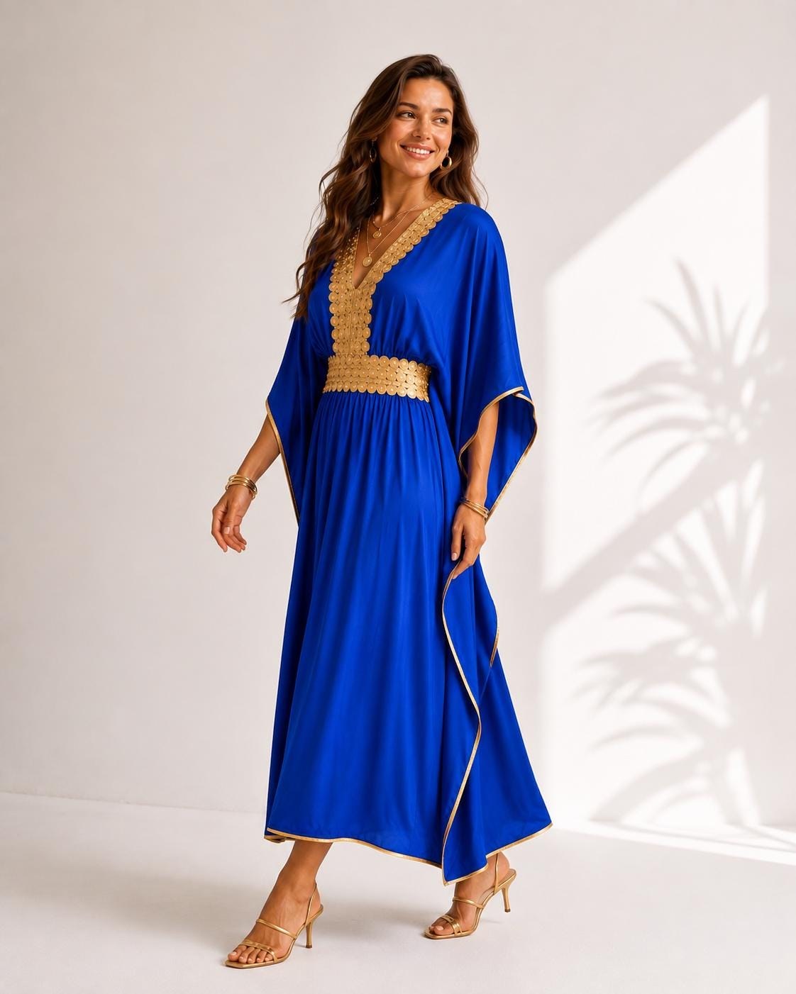 Luxury Moroccan Djellaba – Boho Maxi