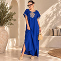Embroidered Gandoura Kaftan Dress – Maxi