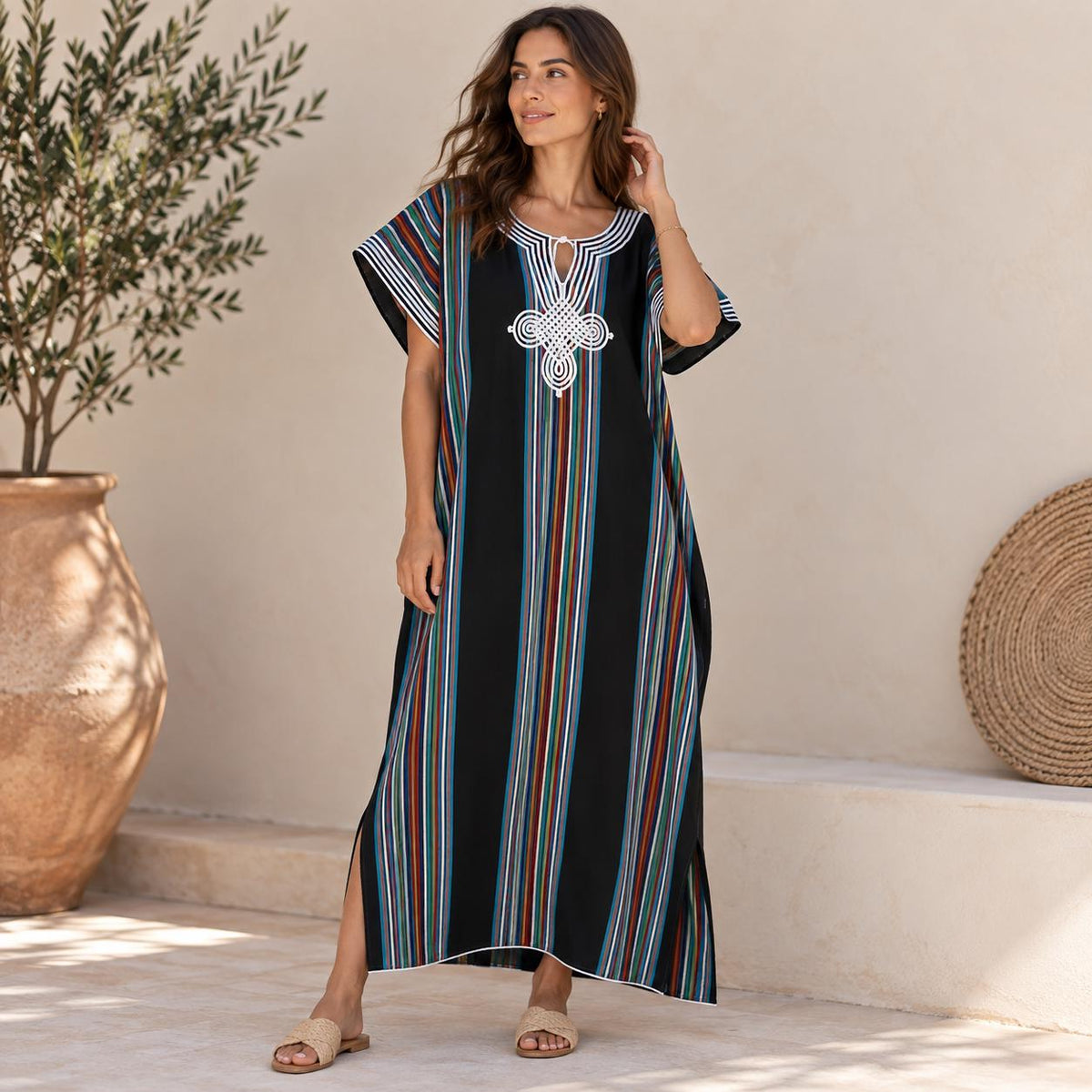 Luxury Boho Kaftan Dress – Plus Size Maxi