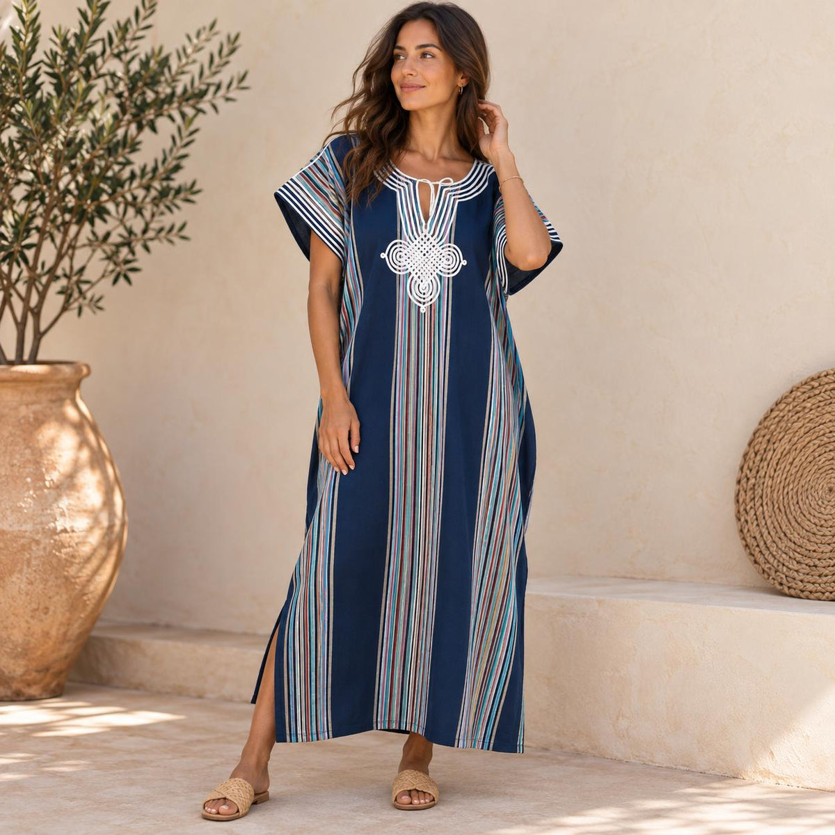 African Luxury Kaftan Dress – Handmade
