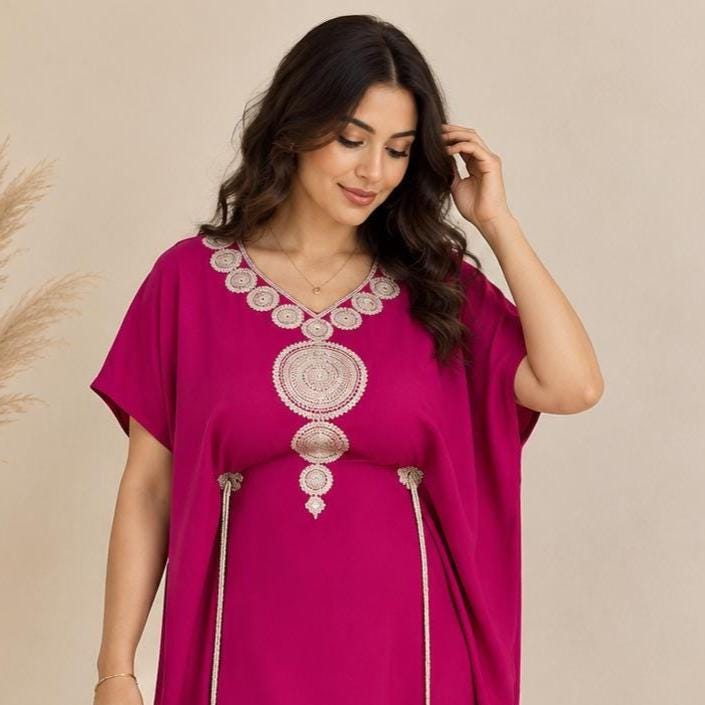 Arabian Nights Kaftan Dress – Resort Maxi