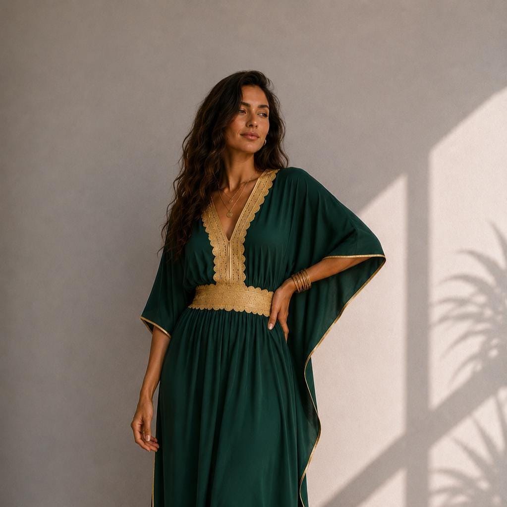 Dubai Luxury Kaftan Dress – Maxi